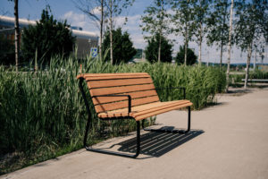 Backrest Bench Iconi | Urban Furniture - Urbania Public Space Equipment